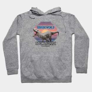 Jurassic - Indominus Rex -  Dinosaur Movie Sunset Hoodie